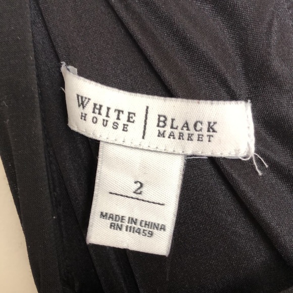 WHBM✨Black Halter Fit & Flare Cocktail Dress - Picture 4 of 6